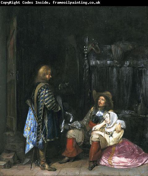 Gerard ter Borch the Younger The messenger, known as The unwelcome news